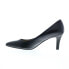 Фото #3 товара David Tate Opera 1 Womens Black Narrow Leather Slip On Pumps Heels Shoes