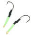 Фото #1 товара Jigging World Tubed Trailer Hooks 2pcs 5/0 Green Glow