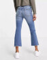 Miss Selfridge Petite cropped kickflare jean in mid wash