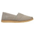 TOMS Alpargata Crepe Slip On Womens Grey Flats Casual 10010935T