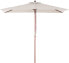 Beliani Parasol ogrodowy 144 x 195 cm beżowy FLAMENCO (58129)