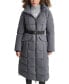 ფოტო #2 პროდუქტის Womens Maxi Belted Hooded Puffer Coat