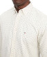 Фото #4 товара Men's Flex Slim-Fit Brushed Twill Printed Shirt