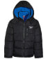 Фото #1 товара Big Boys Quilted Full-Zip Hooded Puffer Jacket