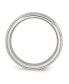 ფოტო #3 პროდუქტის Stainless Steel Polished Brushed Center 8mm Edge Band Ring
