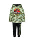 Boys Dinosaur Jurassic Park T-Rex Fleece Pullover Hoodie and Pants Outfit Set to