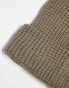 New Balance waffle knit beanie in mushroom grey