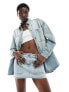 Guess Originals co-ord cargo denim skirt in light wash Light Wash Denim, W30 - фото #1