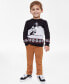 Toddler Boys Skier Crewneck Sweater, Created for Macy's