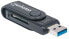 Фото #7 товара Manhattan USB-A Mini Multi-Card Reader/Writer - 5 Gbps (USB 3.2 Gen1 aka USB 3.0) - 24-in-1 - SuperSpeed USB - Windows or Mac - Black - Three Year Warranty - Blister - MMC - MMC Mobile - MicroSD (TransFlash) - MicroSDHC - MicroSDXC - RS-MMC - SD - SDHC - SDXC - Bla