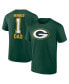 Men's Green Green Bay Packers Father's Day T-shirt