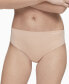 ფოტო #1 პროდუქტის Women's Invisibles High-Waist Thong Underwear QD3864