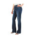 Фото #2 товара Maternity Postpartum Bootcut Jeans with front and back pocket detail Dark Wash