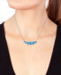 EFFY® Blue Topaz Multi-Cut 18" Collar Necklace (6-1/10 ct. t.w.) in 14k White Gold