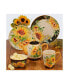 Sunflower Fields 4-Pc. Mugs