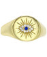 Фото #1 товара Кольцо Macy's Evil Eye CZ & Blue Spinel Silver