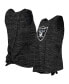 ფოტო #2 პროდუქტის Women's Black Las Vegas Raiders Space Dye Tie-Back Tank Top