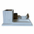 Универсальный органайзер DKD Home Decor Стакан для ручек Белый Коричневый Деревянный Металл 30 x 40 cm 28 x 11 x 14 cm