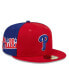 Men's Red/Royal Philadelphia Phillies Gameday Sideswipe 59fifty Fitted Hat