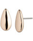 Gold-Tone Pear-Shape Stud Earrings