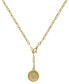 ფოტო #1 პროდუქტის EFFY® Diamond Flower Disc 18" Pendant Necklace (1/5 ct. t.w.) in 14k Gold