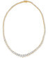 Фото #1 товара Macy's diamond Graduated Collar Tennis Necklace (5 ct. t.w.) in 14K White Gold