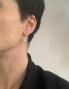 Silver glittering earrings AGUC1842