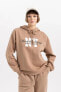 Relax Fit Kapüşonlu Kalın Sweatshirt A7785ax23wn