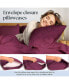 Фото #2 товара King 2PC Rayon From Bamboo Solid Performance Pillowcase Set - Luxclub