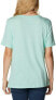 Columbia 280513 Bluebird Day Relaxed V Neck, Mint Cay Heather, Size 1X Plus