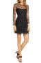 Bb Dakota 294299 Women's Long Sleeve Fit & Flare Dress, Size 0 - Black