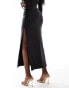 Фото #4 товара ASOS DESIGN co-ord disco midi skirt in black