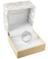 ფოტო #2 პროდუქტის Fine Silver Plate Crystal Crown Ring, Created for Macy's