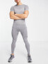 HIIT seamless muscle contour t-shirt in grey