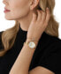 ფოტო #5 პროდუქტის Women's Pyper Two-Hand Gold-Tone Stainless Steel Bracelet Watch 32mm and Earrings Set, 3 Pieces