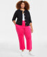 Фото #2 товара Trendy Plus Size Milano Crewneck Cardigan, Created for Macy's