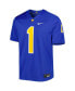 ფოტო #3 პროდუქტის Men's #1 Royal Pitt Panthers Untouchable Football Jersey