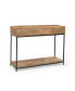 Boho-Industrial Console Table With Storage