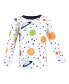 ფოტო #6 პროდუქტის Baby Boys Long Sleeve T-Shirts, Solar System Shark