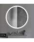 Фото #4 товара Зеркало светодиодное круглое Simplie Fun 32 X 32 дюйма, безрамное, сенсорное кнопка "без запотевания", металлическое