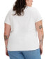 ფოტო #2 პროდუქტის Trendy Plus Size Perfect Logo Cotton Short-Sleeve T-Shirt