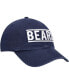 Фото #4 товара Men's Navy Chicago Bears Clean Up Script Adjustable Hat