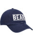 Men's Navy Chicago Bears Clean Up Script Adjustable Hat