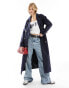 Фото #1 товара JDY longline trench coat in navy