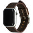 Фото #4 товара dbramante1928 Bornholm - Watch Strap 44mm - Dark Brown/Silver - Strap - Smartwatch - Brown - Apple - Apple Watch SE and Series 1-8 - Leather