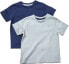 T-Shirts, blau, Gr. 104, 2 St