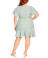 ფოტო #2 პროდუქტის Plus Size Sweet Love Lace Mini Dress