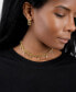 ფოტო #2 პროდუქტის Gold-Tone Curb Chain Baguette Dangle Choker Necklace, 12-1/2" + 4" extender