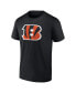 Фото #3 товара Men's Ja'Marr Chase Black Cincinnati Bengals Player Icon Name and Number T-shirt