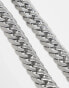 Фото #8 товара ASOS DESIGN waterproof stainless steel chunky chain necklace in silver tone